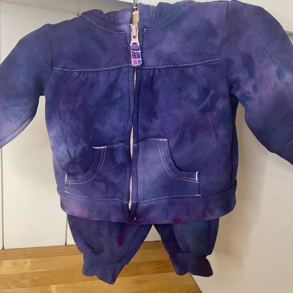 4- full outfits Hand dyed new baby girl outfit set - Picture 6 of 13